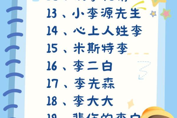 姓李男宝宝名字大全，助你选个寓意吉祥的好名字