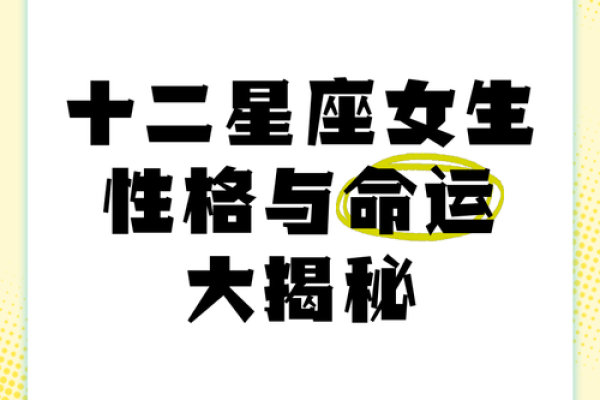 十二星座独家揭秘揭秘你的星座命运火速围观
