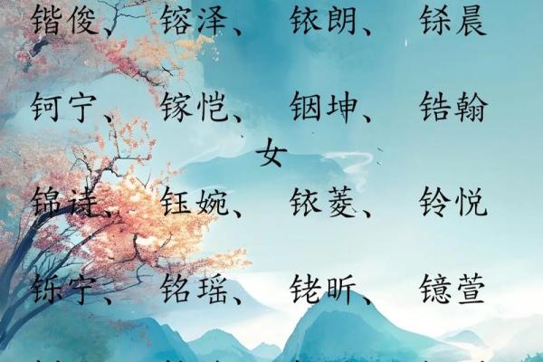 五行属金字大全：为你的名字注入好运与财富