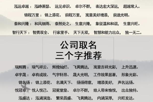 为公司起个响亮的名字，提升品牌价值