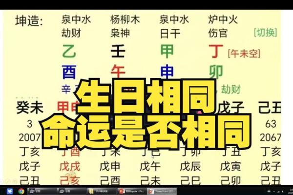 生辰八字解析：洞察命运的关键所在