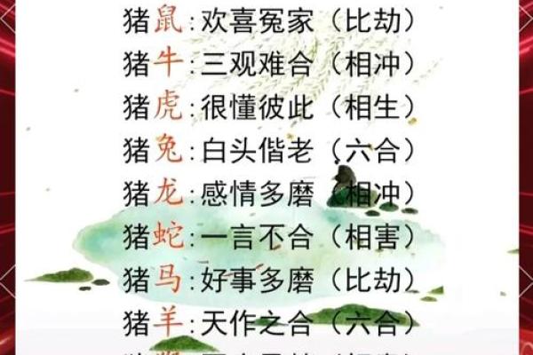 生肖匹配：揭秘最适合你的嫁娶生肖